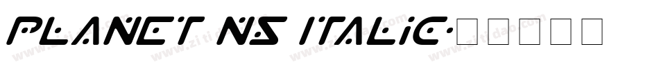 Planet NS Italic字体转换